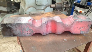 Forging Off-Cuts for Headland Sculpture on the Gulf 2017.
