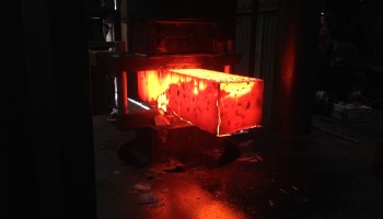 Forging Off-Cuts for Headland Sculpture on the Gulf 2017.